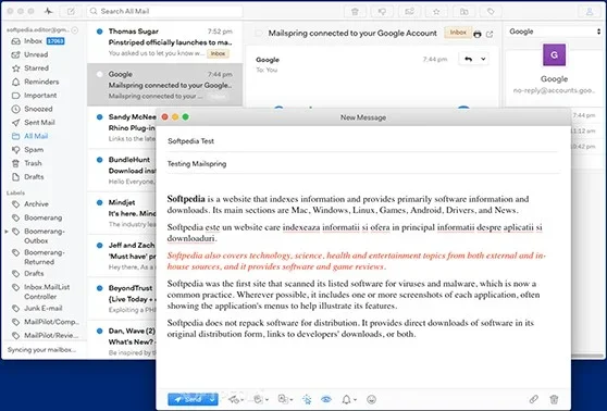 Mailspring Mac版 截图 2