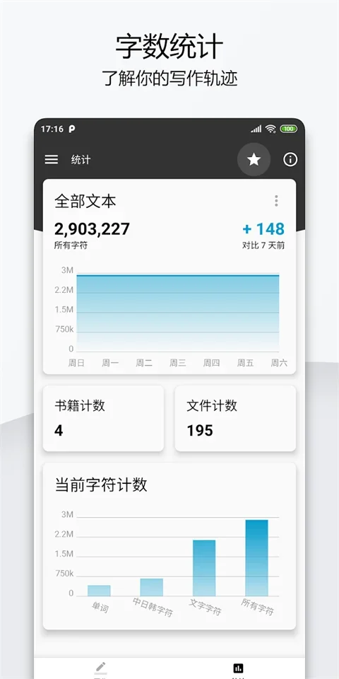 轻羽写作app 截图 4