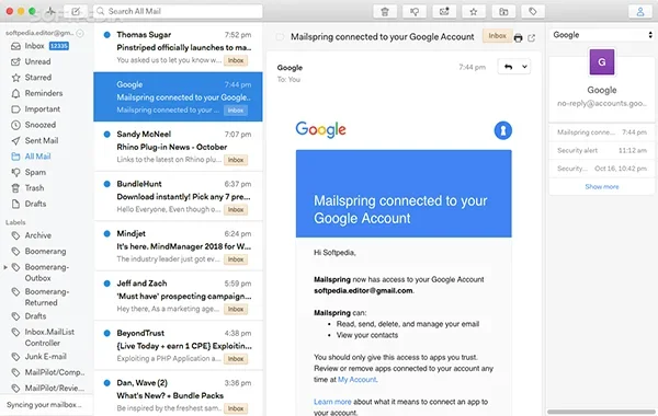 Mailspring Mac版 截图 1