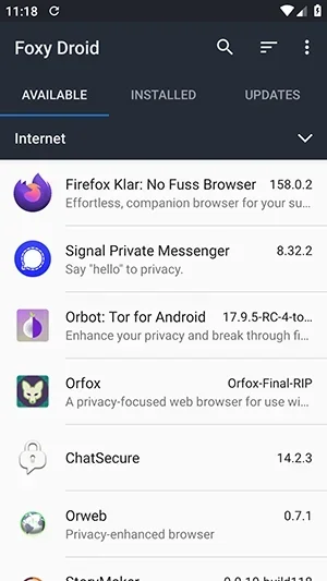 FoxyDroid 截图 2