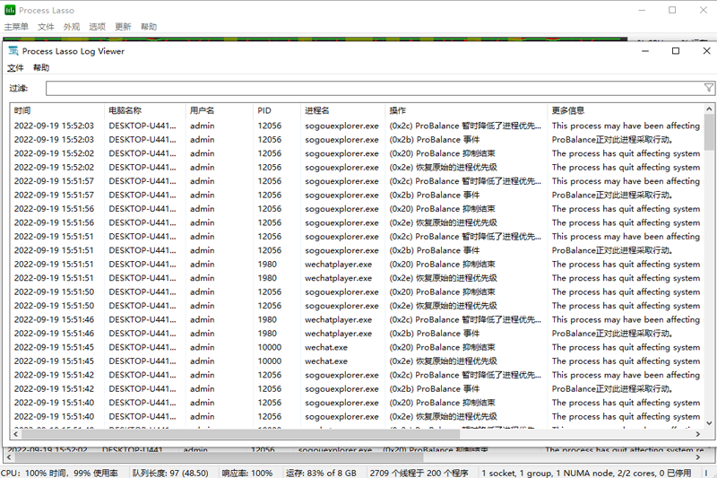 Process Lasso系统维护工具