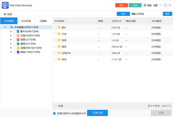 ThunderSoft Free Data Recovery(数据恢复软件)全新版