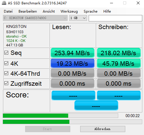 AS SSD Benchmark汉语版