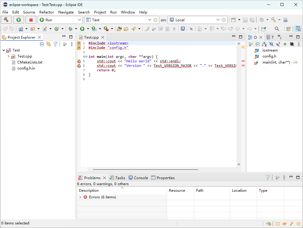 Eclipse IDE (cpp)