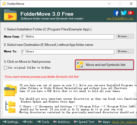 FolderMove(软件迁移)