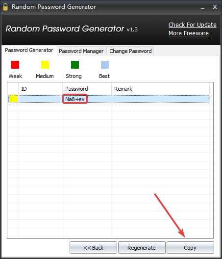 Random Password Generator(随机密码生成)