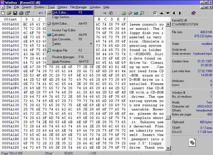 十六进制编辑器hexeditor hex编辑器补丁